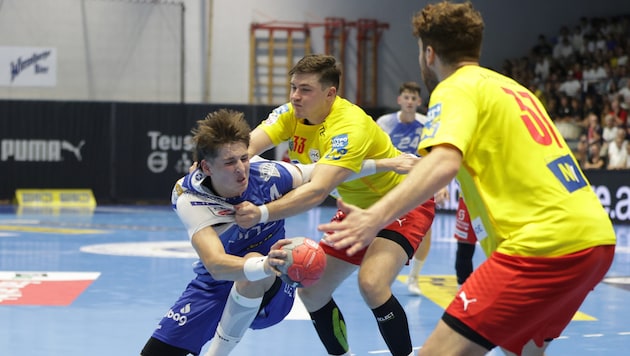 Krems and Linz drew 25:25 in the opener. (Bild: GEPA/GEPA pictures)