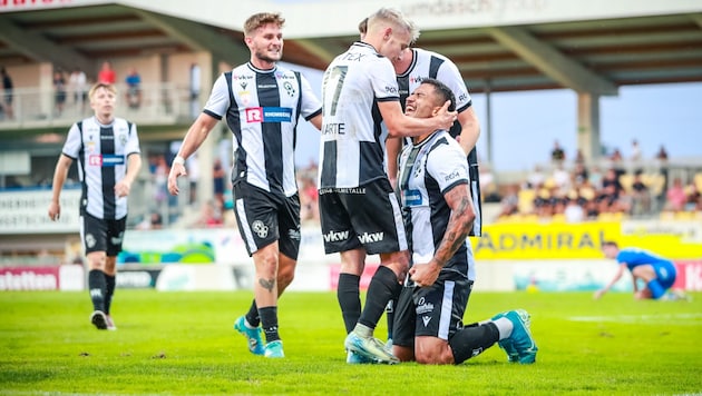 Renan (r.) scored to make it 3:1 against Horn. (Bild: GEPA pictures)