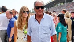 Gerhard Berger with "his" Helene at the Formula 1 race in Monza (Bild: GEPA pictures)