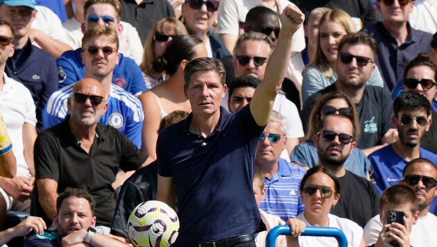 Oliver Glasner holt mit Crystal Palace einen Punkt beim FC Chelsea. (Bild: AP/Frank Augstein)