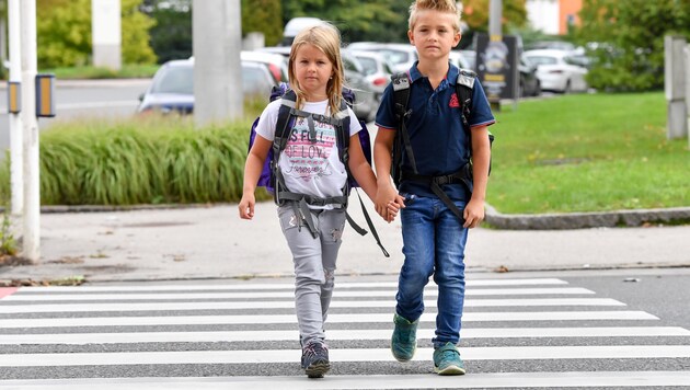 11 accidents on the way to school occurred on safety routes in Lower Austria last year. (Bild: Dostal Harald)