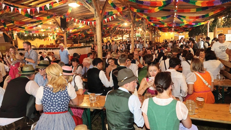 In the traditional wooden pole tent (Bild: Jauschowetz Christian)