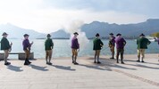 Schützen aus zwölf Nationen trafen sich im Salzkammergut, um gemeinsam ihre Traditionen vor ...