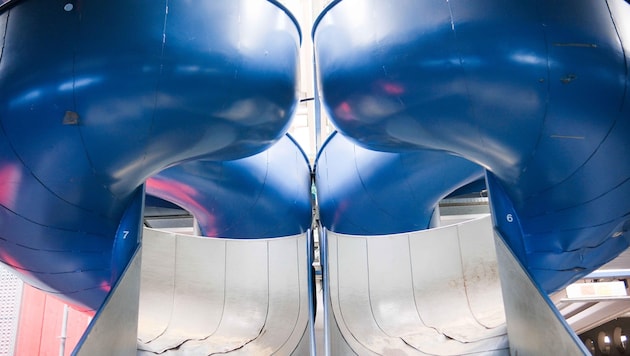 The former parcel slides are part of the attractive backdrop at Postcity. (Bild: Einöder Horst)