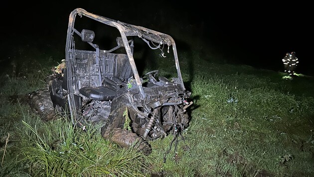 The completely demolished quad bike. (Bild: ZOOM Tirol)