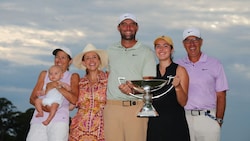 Scottie Scheffler feiert mit seiner Familie. (Bild: 2024 Getty Images)