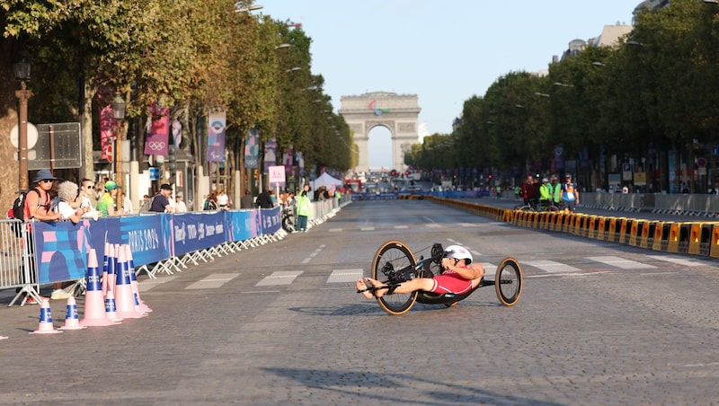 Florian Brungraber on his way to silver. (Bild: GEPA)