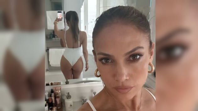 Jennifer Lopez shows her ex Ben Affleck what he is missing out on. (Bild: instagra,.com/jlo)