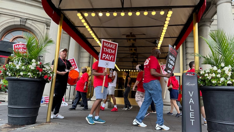 According to the union, hotel employees are overworked. (Bild: AP)