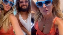 Heidi Klum ließ Bill und Tom Kaulitz in einem Hauch von Nichts hochleben. (Bild: instagram.com/heidiklum)