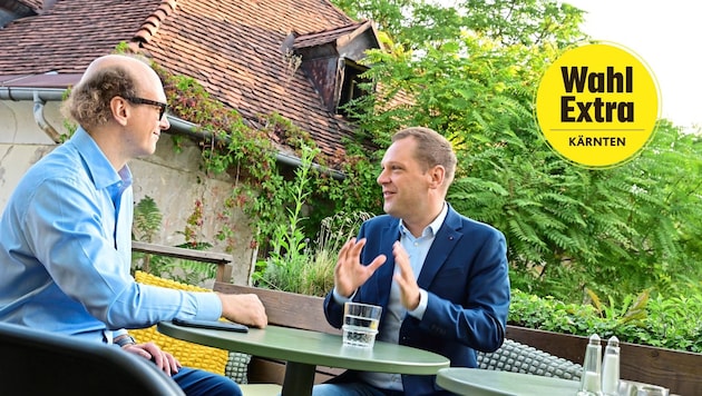 Philip Kucher (right) values respectful interaction with other parties. (Bild: Evelyn Hronek/EVELYN HRONEK)