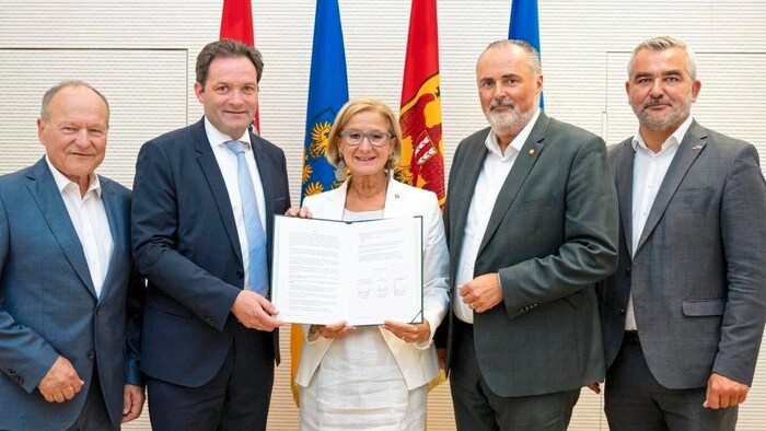 Das Memorandum am Montagabend nach der Unterzeichnung.