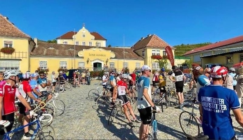 The start and finish of the Vintage Tour Donau are at Lenz Moser in Rohrendorf. (Bild: Vintage Tour Donau)