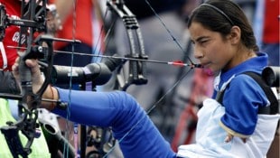 Bogenschützin Sheetal Devi aus Indien holte Bronze im Mixed-Doppel.