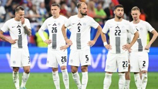 Jon Gorenc Stankovic (mi.) trifft am Freitag mit Slowenien auf Österreich.