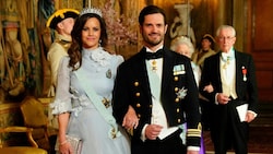 Prinzessin Sofia und Prinz Carl Philip von Schweden erwarten wieder Nachwuchs. Kind Nummer 4 soll im Februar zur Welt kommen. (Bild: APA/AFP/Ritzau Scanpix/Ida Marie Odgaard)