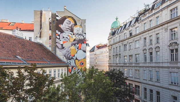 David Leitner's murals cause a stir (Bild: Jolly Schwarz)