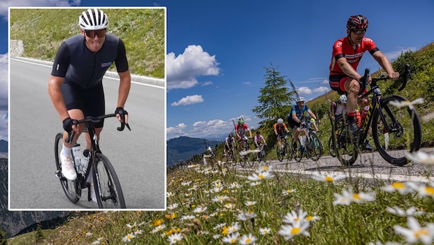 Thomas Dreßen not only conquered the Streif, but now also the Öztal. (Bild: Ötztaler Radmarathon 2024/Ernst Lorenzi, instagram.com/thomas_dressen)