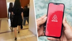 Zwei der vier angeklagten Airbnb-Räuberinnen.  (Bild: Krone KREATIV/Stock Adobe, Krone KREATIV)