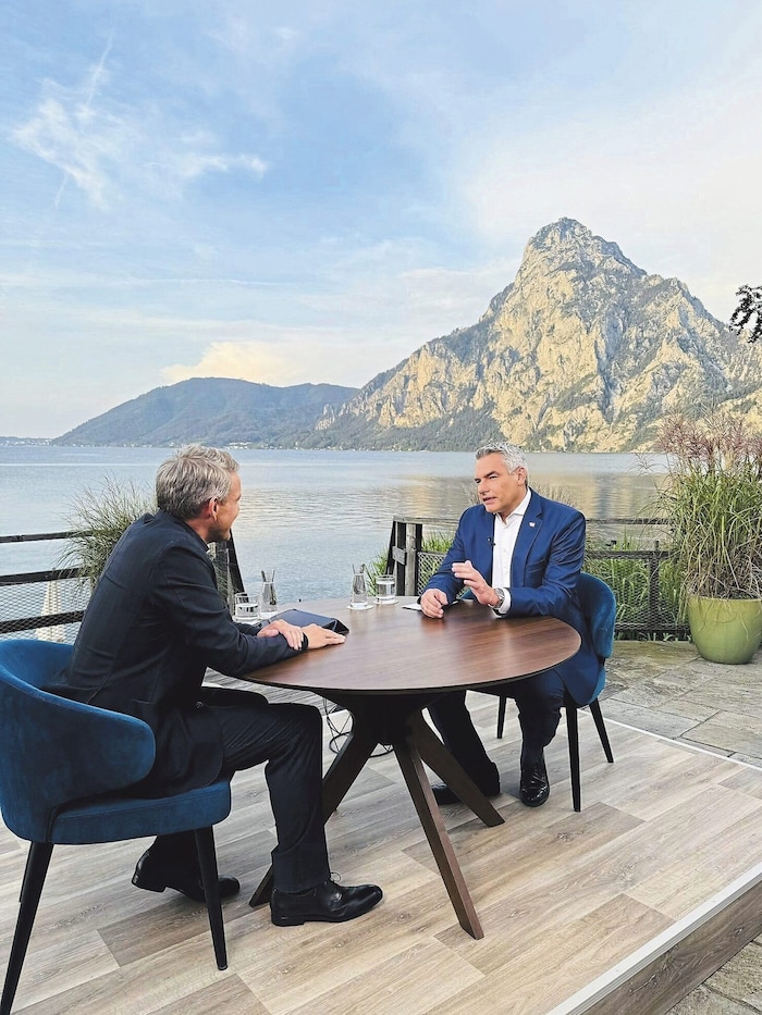 Bundeskanzler Nehammer wurde nur Dritter.