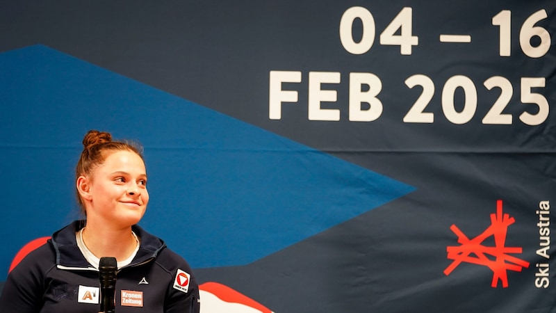 Emily Schöpf will noch gar nicht an einen Start bei der Heim-WM im Februar 2025 denken. (Bild: GEPA pictures)