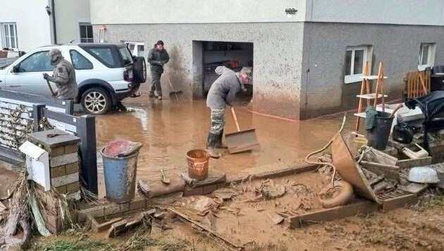 Das Hochwasser Anfang Juni hinterließ im Südburgenland enorme Schäden. (Bild: Christian Schulter)