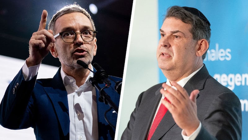 IKG President Oskar Deutsch appeals to Austrians not to vote for the FPÖ and its party leader Herbert Kickl. (Bild: APA)