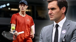 Jannik Sinner und Roger Federer (Bild: GEPA, krone.at-MRGrafik)