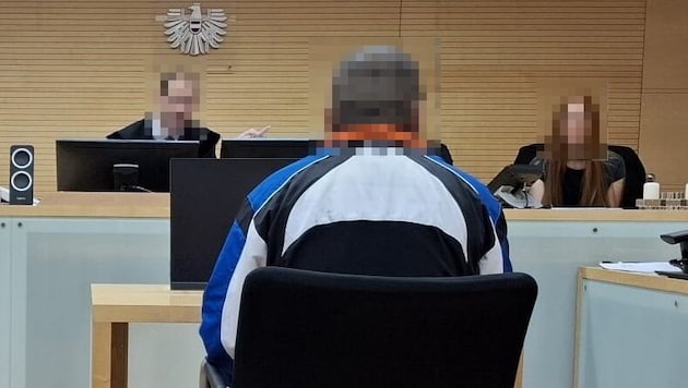 The 41-year-old had to take his seat in court. (Bild: Stegmayr Markus/Markus Stegmayr, Krone KREATIV)