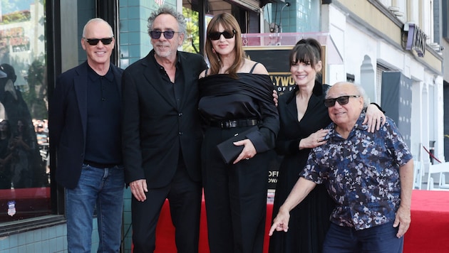 Filmmaker Tim Burton was honored with the 2,788th star on the Hollywood Walk of Fame. (Bild: APA Pool/Getty Images via AFP/GETTY IMAGES/Amy Sussman)