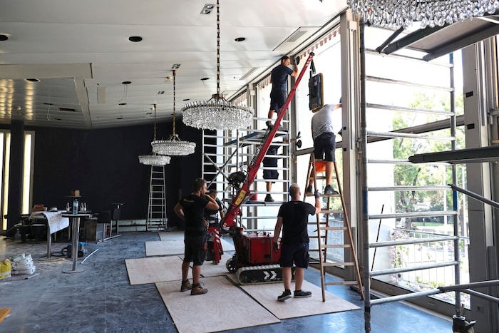 Renovation work is underway.