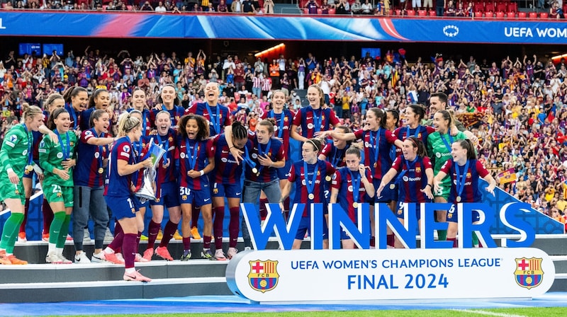 Barcelona are the reigning Champions League winners and are therefore seeded for the group stage. (Bild: GEPA pictures/ Bildbyran/ Ludvig Thunman)