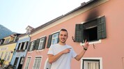 Marcel Schaffer war am Weg zur Polizeiinspektion, als er den Brand bemerkte.