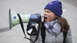 Thunberg interessiert sich aktuell weniger für Klimapolitik. (Bild: AFP/Jonathan NACKSTRAND)