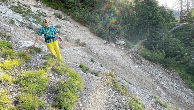 Das ist die Passage beim Jägersteig am Dobratsch.  (Bild: Foto © by der Plankenauer)