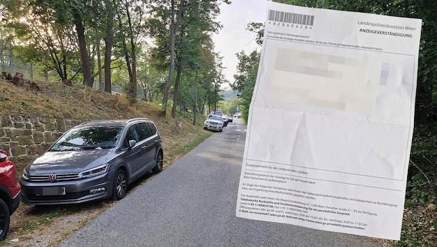 Alle, die links ihre Autos abgestellt hatten, bekamen eine Anzeige der Landespolizeidirektion. (Bild: Krone KREATIV/Katharina P.)