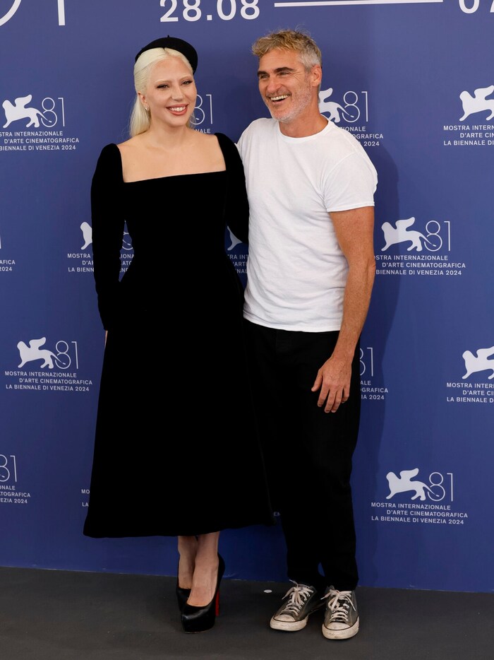 Lady Gaga und Joaquin Phoenix gut gelaunt in Venedig