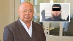 Anwalt Werner Tomanek verteidigt den Terror-Verdächtigen Beran A. (19). (Bild: Krone KREATIV/Zwefo)