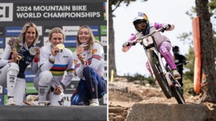 Valentina Höll krönte sich in Andorra zur Weltmeisterin im Downhill – zum dritten Mal in Folge. 