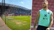 Verbrannt und ein Fleckerlteppich – das ÖFB-Team (rechts im Bild: Marko Arnautovic) trainierte ...