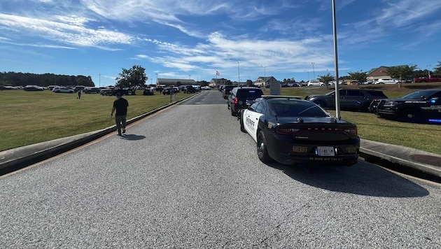 Shots were fired at Apalachee High School in Winder, Georgia on Wednesday. (Bild: AP)