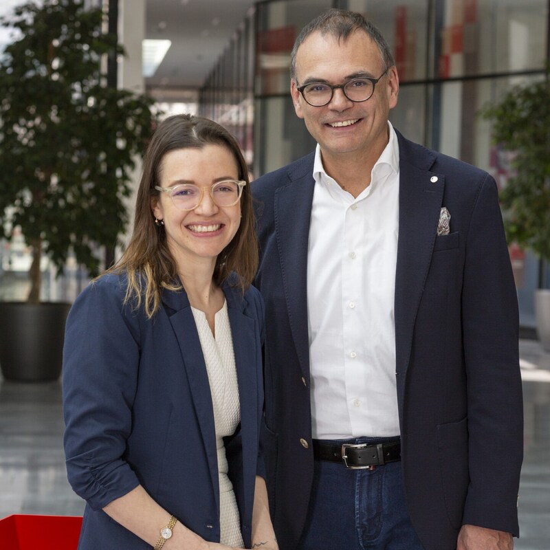 Anna Kurz, Obfrau Fachgruppe Gastronomie, Franz Staggl, Obmann Fachgruppe Hotellerie (Bild: Die Fotografen)