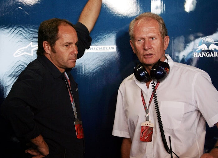 Gerhard Berger (links) und Helmut Marko im Jahr 2006