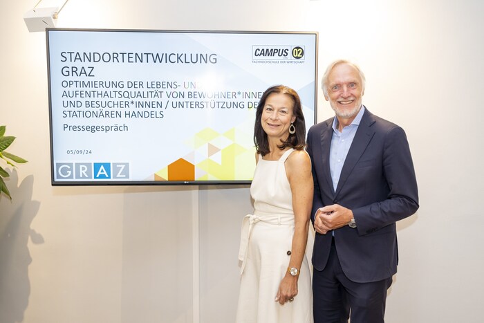 Astrid Oberzaucher, FH Campus 02, und Günter Riegler, Wirtschafts-, Tourismus- und ...