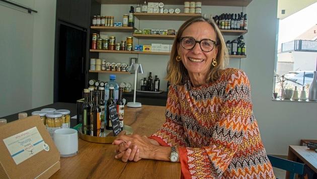 Marlis Gross-Söchstl in her new tasting room. (Bild: Charlotte Titz)