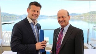 Einst waren sie gute Freunde: Bürgermeister Christian Scheider und Ex-„Magi“ Peter Jost.