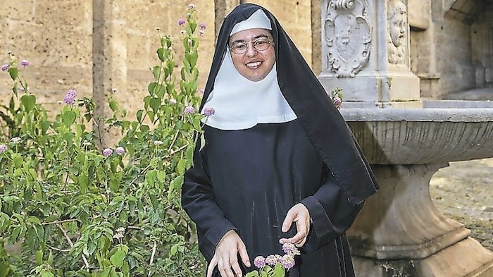 Sister Benedicta in the monastery garden