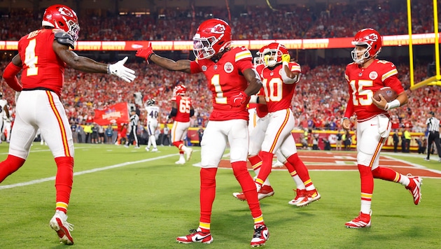 The Chiefs prevailed in a hard-fought game against Baltimore. (Bild: AFP/GETTY IMAGES/David Eulitt)