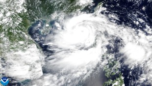 Taifun „Yagi“ nähert sich mit Windgeschwindigkeiten von bis zu 245 Kilometern pro Stunde den Küsten der Provinzen Hainan und Guangdong. (Bild: NOAA)