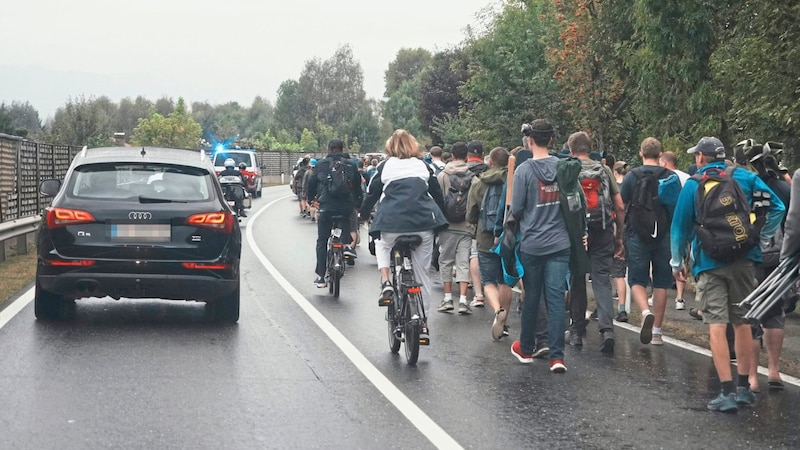 Long waiting times for drivers around Zeltweg. (Bild: Pail Sepp/Krone KREATIV)